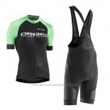 2017 Cycling Jersey Women Orbea Black and Green Short Sleeve and Bib Short