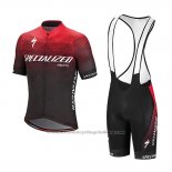 2018 Cycling Jersey Specialized Red Black White Short Sleeve And Bib Short(1)