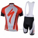 2018 Cycling Jersey Specialized Red White Short Sleeve and Bib Short