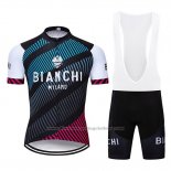 2019 Cycling Jersey Bianchi Blue Black Red Short Sleeve and Bib Short
