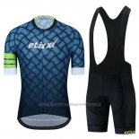 2019 Cycling Jersey Etixxl Blue Short Sleeve and Bib Short