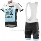 2019 Cycling Jersey Lotto NL-Jumbo Blue White Short Sleeve and Bib Short