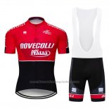2019 Cycling Jersey Nove Colli Red Black Short Sleeve and Bib Short