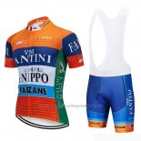 2019 Cycling Jersey Vini Fantini Orange Short Sleeve and Bib Short