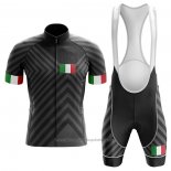 2020 Cycling Jersey Italy Black Short Sleeve And Bib Short