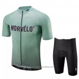 2020 Cycling Jersey Morvelo Green Short Sleeve And Bib Short