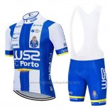 2020 Cycling Jersey W52-fc Porto White Blue Short Sleeve and Bib Short