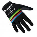 2021 Deceuninck Quick Step Full Finger Gloves Cycling Black