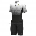 2023 Cycling Jersey ALE White Short Sleeve And Bib Short