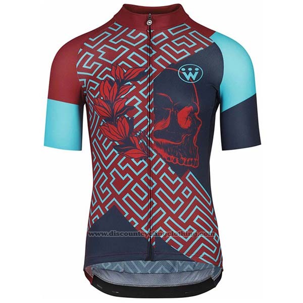 2020 Cycling Jersey Assos Fastlane Wyndymilla Red Blue Short Sleeve and ...