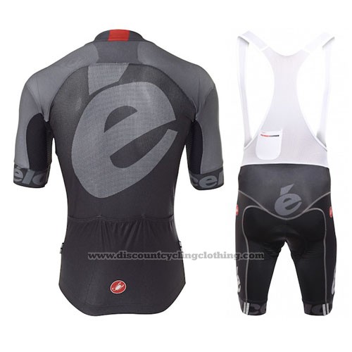 2016 Cycling Jersey Castelli Cervelo and Black Short Sleeve and Bib Short