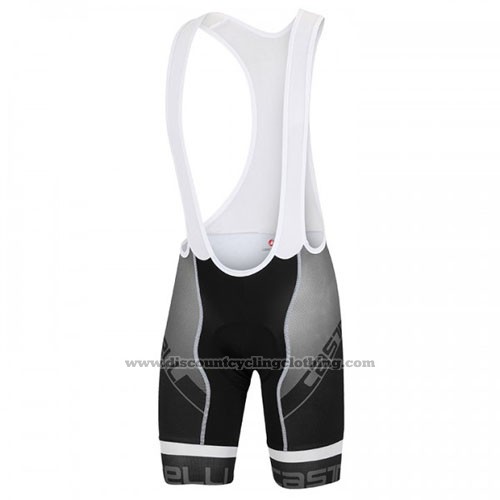 2016 Cycling Jersey Castelli White Black Short Sleeve and Bib Short