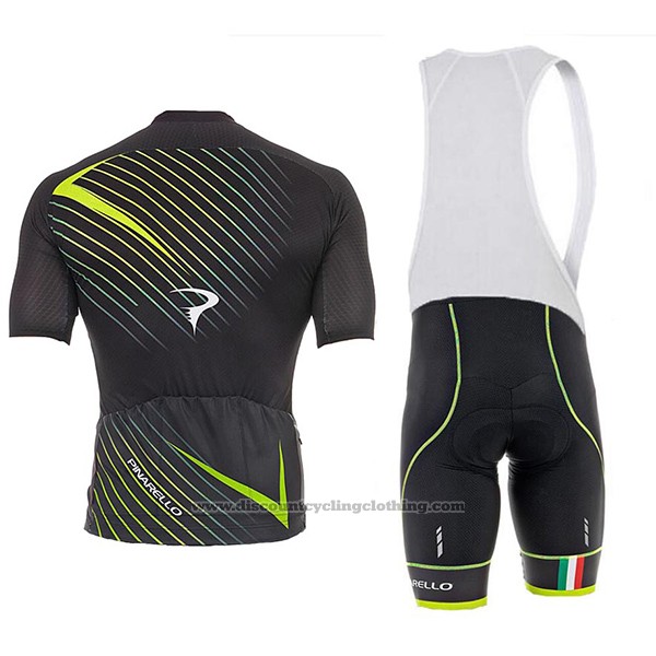 2017 Cycling Jersey Pinarello Black Short Sleeve and Bib Short