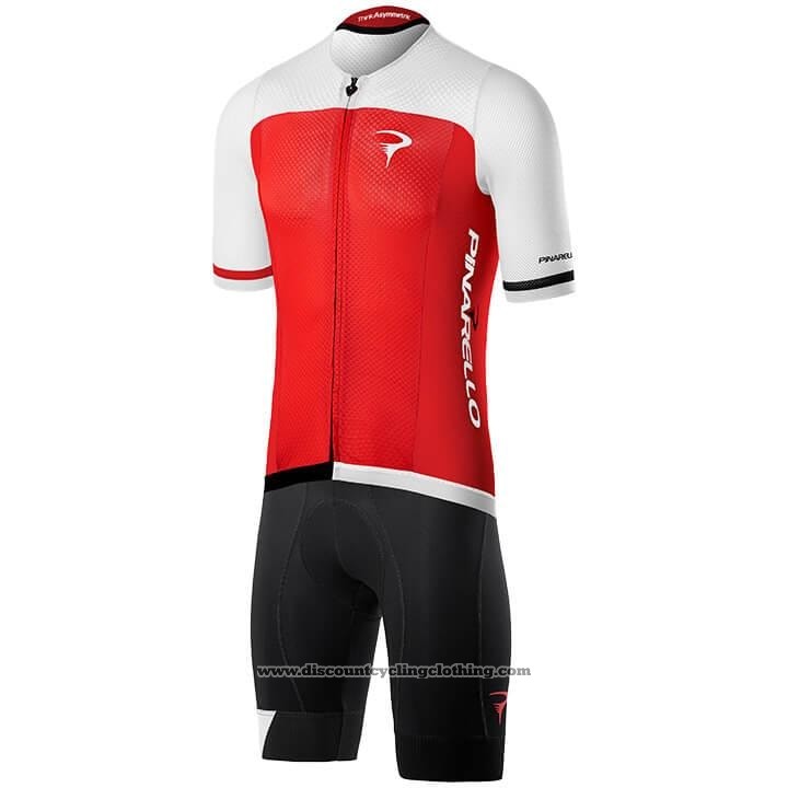 2020 Cycling Jersey Pinarello Red White Short Sleeve And Bib Short
