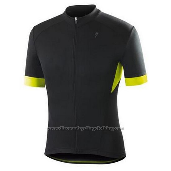 2016 Cycling Jersey Specialized Bright Black Short Sleeve and Bib Short
