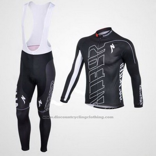 2016 Cycling Jersey Specialized White and Black Long Sleeve and Bib Tight