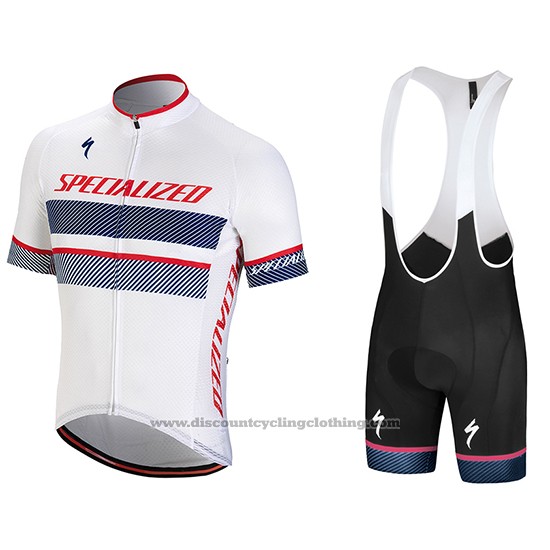 2018 Cycling Jersey Specialized White Red Purple Short Sleeve And Bib Short(1)