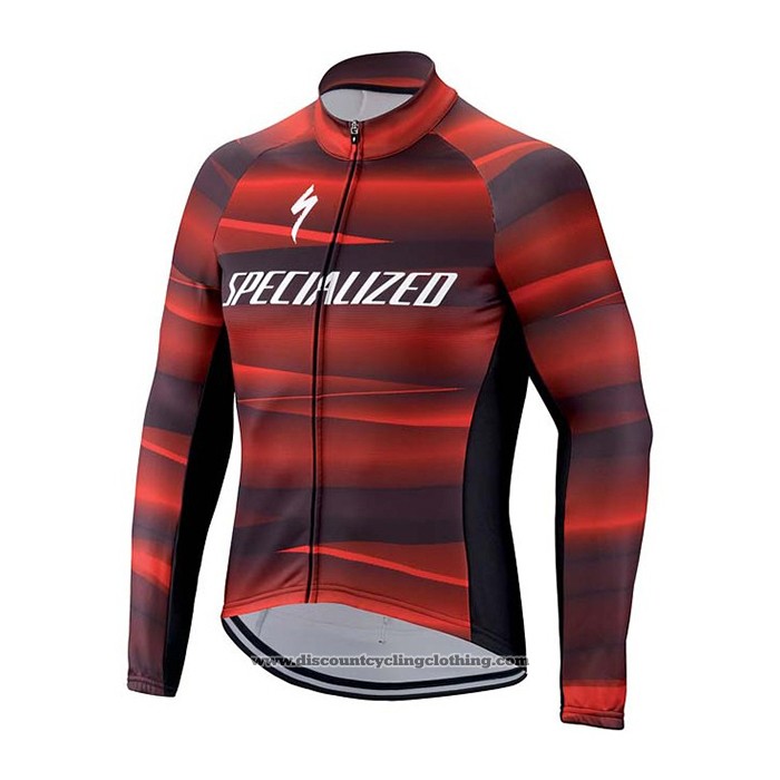 2021 Cycling Jersey Specialized Red Long Sleeve And Bib Tight