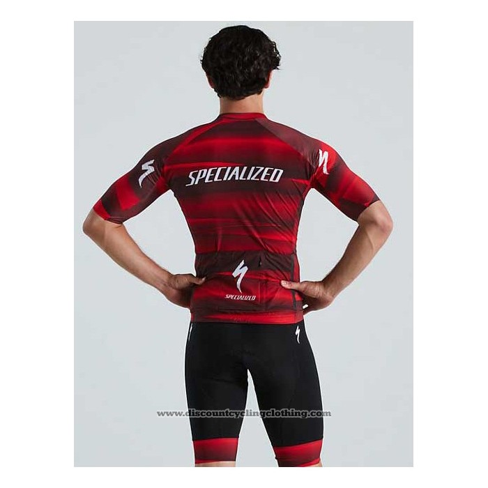 2021 Cycling Jersey Specialized Red Short Sleeve And Bib Short