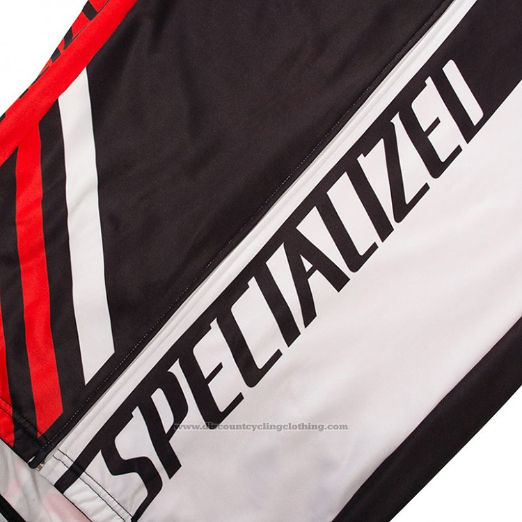 2018 Cycling Jersey Specialized Black Red White Long Sleeve and Bib Tight